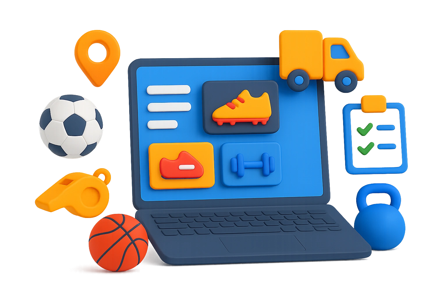 نرم افزار پخش لوازم ورزشی